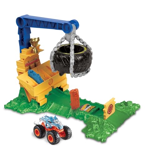 Hot Wheels Monster Trucks Rhinomite Coffret Arena Smashers HTP18
