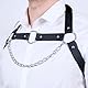 Herren Leder Harness Herren Gay Body Chest Fetish Punk Chest Strap Gothic Harness Bondage Fesseln Erotic Men Gay Fetish Sexy Chest Harness Punk Gothic Slave Bondage