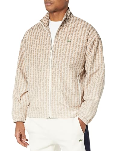 Image of Lacoste Men's Monogram Print Ombre Effect Sportsuit Jacket