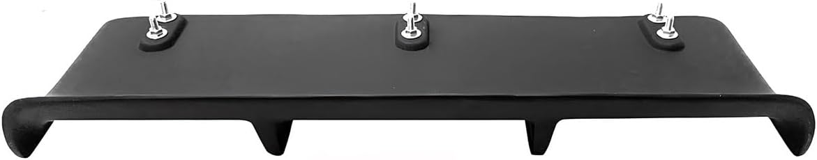 Universal Rear Bumper Lip Fit 31" x 9" MDA Style Matte Black Fiberglass FRP Shark 4-Fin Lower Splitter, Spoiler Air Dam Chin Valance Diffuser for Most Cars Sedan Coupe Hatchback Wagon