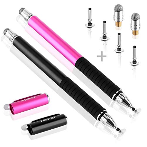 MEKO(TM) (2 Pcs)[2 in 1 Precision Series] Disc Stylus/Styli Bundle with 4 Replaceable