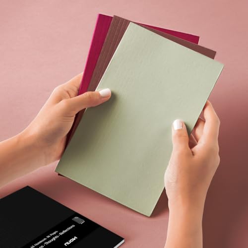 Image of Record Note Book | A5 - Dotted Journal | 96 Pages - 100GSM Pages with Soft Cover | Ideal for Office, College, School, Journaling, Meeting & More (Set of 4)