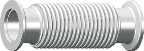 Bellows Hose Metal Kf-25, 8" Length, 0.2m Length Vacuum Fitting, Stainless Steel