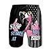Stop Staring at My Bird Men's Beach Shorts Swim Trunks Beach Surfing Swimming Shorts with Pockets Liner Casual Fashion