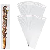 300 St&uuml;ck Lang Kunststoffbeutel Selbstklebend Brezel Brezelstangen Beutel, 23&times;5 cm Transparent Geschenkt&uuml;ten Verpackungsbeutel f&uuml;r Kekse Einzelverpackungsbeutel f&uuml;r Halskette Schmuck