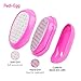 RED by Kiss Stainless Steel Ped Egg Foot File 2 in-1 Callus Remover for Dry and Wet Feet, Smooth Rough Skin, Include 2 Grit (Soft & Hard), Washable Foot Scrubber for Cracked Heels