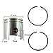 LIANGXUEKEER 47mm Cylinder Piston 2pcs Piston Ring Assembly Kit For 80cc 2 Stroke Engine Motorised Motorized Bicycle Engine 80cc piston