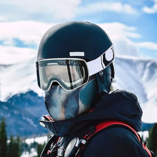 Balaclava para hombre y mujer diseño cabra azul máscara facial completa para ciclismo miniatura 5