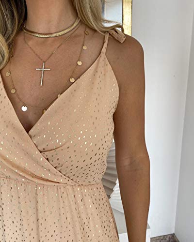 Vestido longo Shine Gold