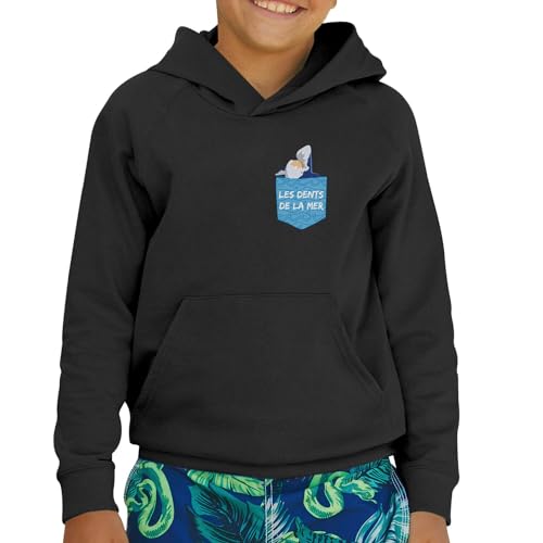 Sweat à capuche enfant illustration mer de qualité premium supérieure - 2