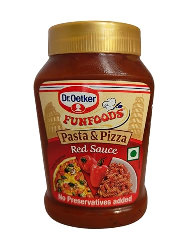 Dr. Oetker FunFoods Pasta & Pizza Red Sauce, 315g | Ready to Use for Saucy Pastas & Lip-Smacking Pizzas | Tangy & Herby | Ideal for Pasta, Pizza & Italian Recipes