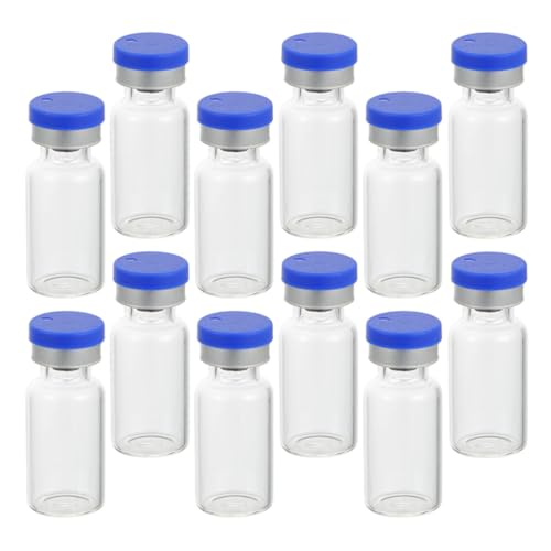 Vial de vidrio de 3ml para dosificar esencias líquidas y muestras en laboratorios pequeños