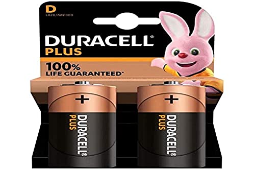 Duracell Plus Power MN1300 D Battery 2pk