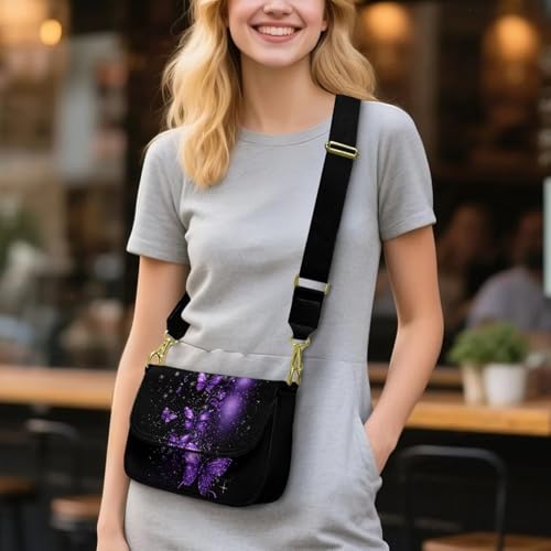 COEQINE Printed Crossbody Bags Purses Women, Lightweight Shoudler Bag Functional Multi Pocket Purse Replacement Strap3