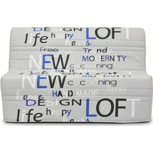 GRUHIER Banquette BZ - Tissu Anthracite - L143 x P97 x H89cm - Joe