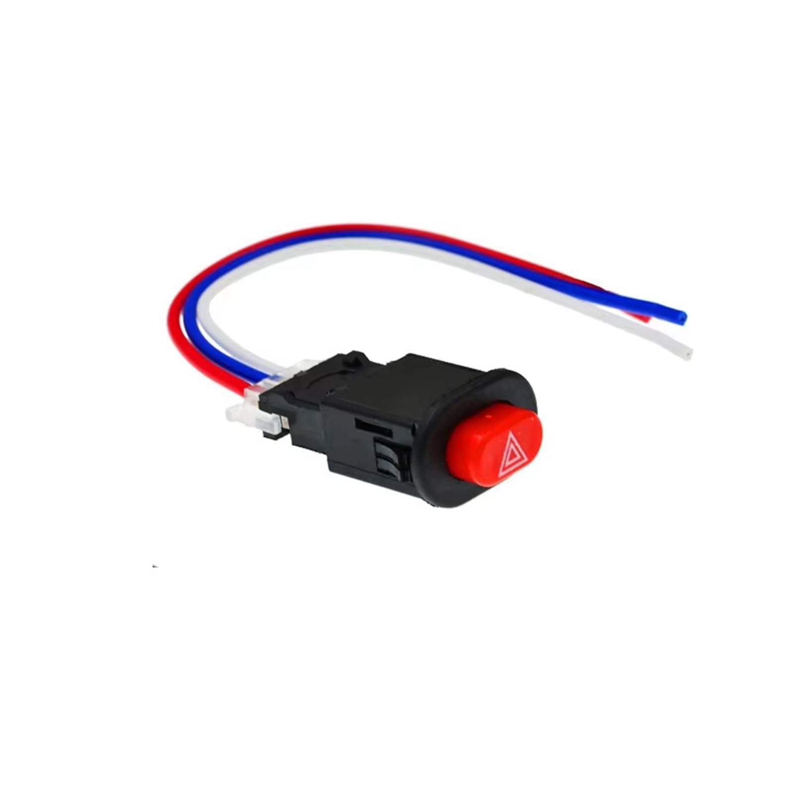 Interrupteur de contacteur d'allumage,Interrupteur Double Clignotant pour Moto,Bouton d'avertissement Clignotant pour Scooter,véhicule électrique,Lampe de signalisation d'urgence modifiée