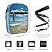 Personalized Small Crossbody Bag Water Resistant Messenger Bags Mini Sandy Beach Printing SlingBag For Men Women