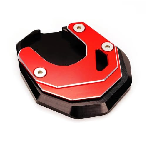 Béquille de moto latérale rallonge XADV 750 2017-2023 plaque agrandissement élargisseur rouge