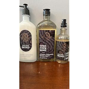 BATH & BODY WORKS OPEN YOUR MIND LAVENDER SANDALWOOD BODY Lotion Wash Oil MIst X3