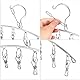 Sockentrockner,2 PCS Wäschespinne Edelstahl Wäscheständer Winddicht Socken Trocknen Gestell Tropfen Aufhänger mit 16 Klammer für Socken Unterwäsche Handtuch Dessous