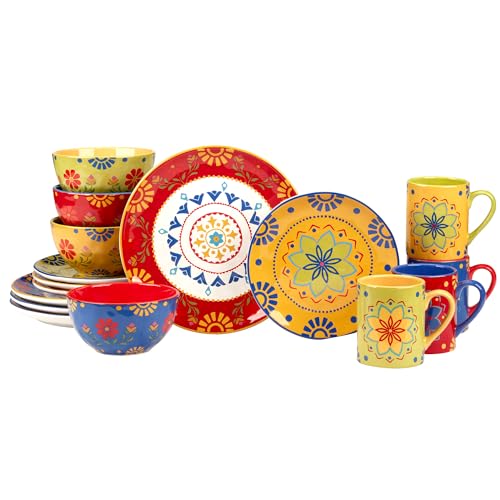 Certified International Spice Love 16 Piece Dinnerware Set Serice for 4 Multicolor