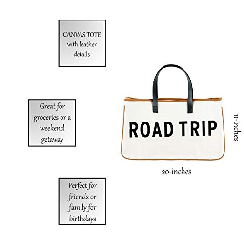 Image of Santa Barbara Design Studio Tote Bag For Women Hold Everything 100% Cotton Canvas Shoulder Bag, Large, Road Trip