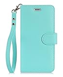 FYY Case for iPhone 8 Plus/iPhone 7 Plus,[Kickstand Feature] Luxury PU Leather Wallet Case Flip Folio Cover with [Card Slots] [Wrist Strap] for Apple iPhone 8 Plus 2017/7 Plus 2016 (5.5