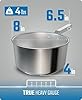 DALSTRONG 3 QT Stock Pot - The Oberon Series - 3-Ply Aluminum Core Cookware - Silver - w/Lid & Pot Protector #3