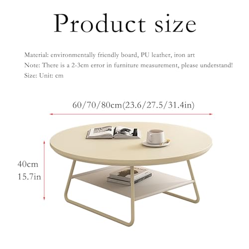 Table basse ronde pour petits espaces : optimisez votre salon - 3