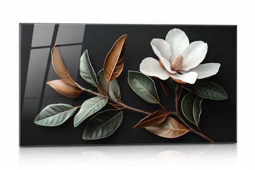 Evgosm Floral Glass Backsplash