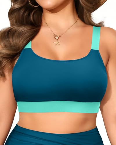 Daci Women Plus Size Sports Bra Bikini Top Only Push