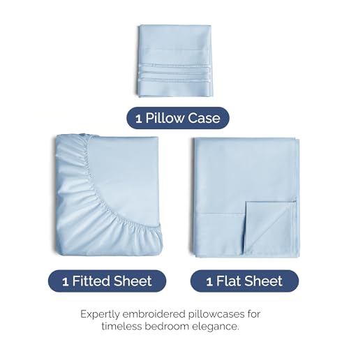 image for CGK Unlimited Twin Size 3 Piece Sheet Set - Comfy Breathable & Cooling