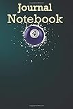  Composition Notebook: Cool 4-Ball - Four Pool Billiards Paint Splatter 6\'\' x 9\'\' x 100 Pages, Soft Cover, Matte Finish; perfect for creative writing, doodling, and more!