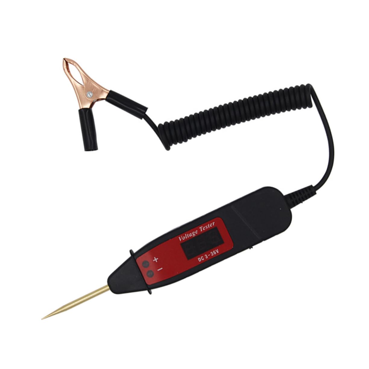 TOPBATHY 3 Pezzi Penna Tester Tensione Digitale per Auto Strumento Manutenzione Elettrica con Display LCD Cavo Estensibile e Prolunga per Controllo e Elettrici