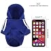 QiCheng&LYS Hunde Pullis Kleine Hunde Hunde Hoodie Pullover Chihuahua Warm Pullover Mantel Pet Kleidung Bekleidung (Navy blau, XS)
