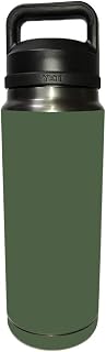 MightySkins Skin Compatible with YETI Rambler 26 OZ Bottle - Solid Olive | Protective, Durable, and Unique Vinyl Decal wrap Cover | Easy to Apply, Remove, and Change Styles | Made in The USA