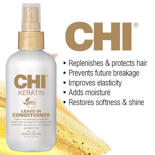 CHI Keratin Leave-in Conditioner, Hydrating Conditioner, 6 Oz (Pack of 2) - image 4