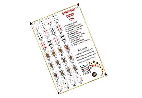 Image of Bollywood Tambola Tickets | Bollywood Cards Fun Theme Housie Tambola Themed Bingo Game| Kitty Party Theme Housie Tickets | English | for Family & Friends (Set of 15 Tickets)