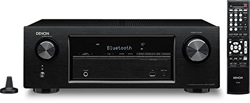 Denon AVR-X520BT receiver with remote control and setup microphone