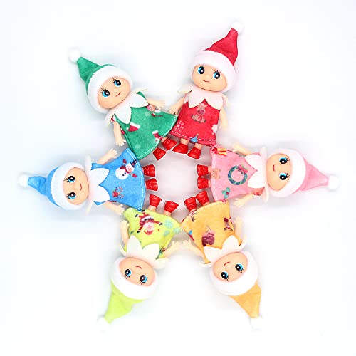 Muñeco bebé duende 11 cm con ropa removible miniatura 7