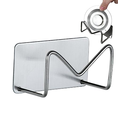 Ximan - Escurridor para fregadero, soporte de acero inoxidable, para paños de cocina, almacenamiento autoadhesivo para paños de cocina, suministros para limpieza de esponjas cepillo de dientes