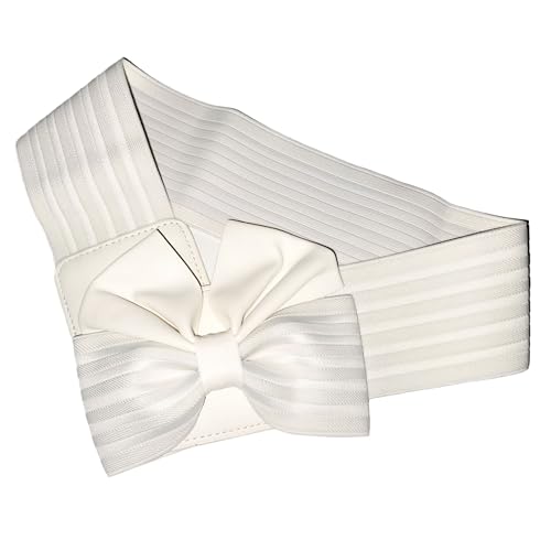 Women's Bowknot Corset Waist Belt Wide Elastic Stretch for Belt Dress Accessories