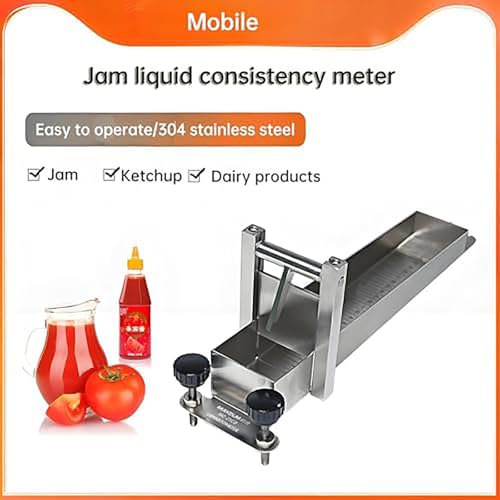Tester di viscosità per uso in laboratorio, misuratore di portata in acciaio inox da 75 ml con scala di precisione per il controllo di qualità di salse, marmellate e formaggi