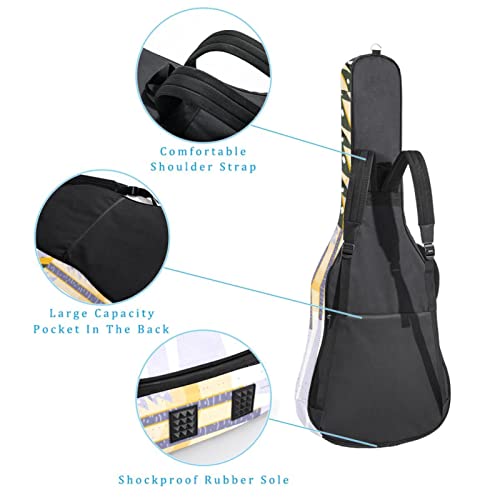 Hondank Housse pour guitare acoustique – 101,6 cm d’épaisseur – Rembourrage imperméable – 101,6 cm – 104,1 cm d… - Les Beatles, Paul McCartney, John Lennon, RIngo Starr, George Harrison Hondank Housse pour guitare acoustique - 101,6 cm d'épaisseur - Rembourrage imperméable - 101,6 cm - 104,1 cm d… – Image 4