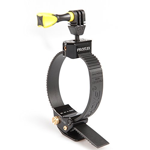 iSHOXS Proflex | Gurthalterung Schnellverschluss | Actioncam Lenkerhalterung | passend für GoPro, Rollei, Sony und kompatible ActionKamera | Fahrrad Motorrad Lenker - Schwarz Cover