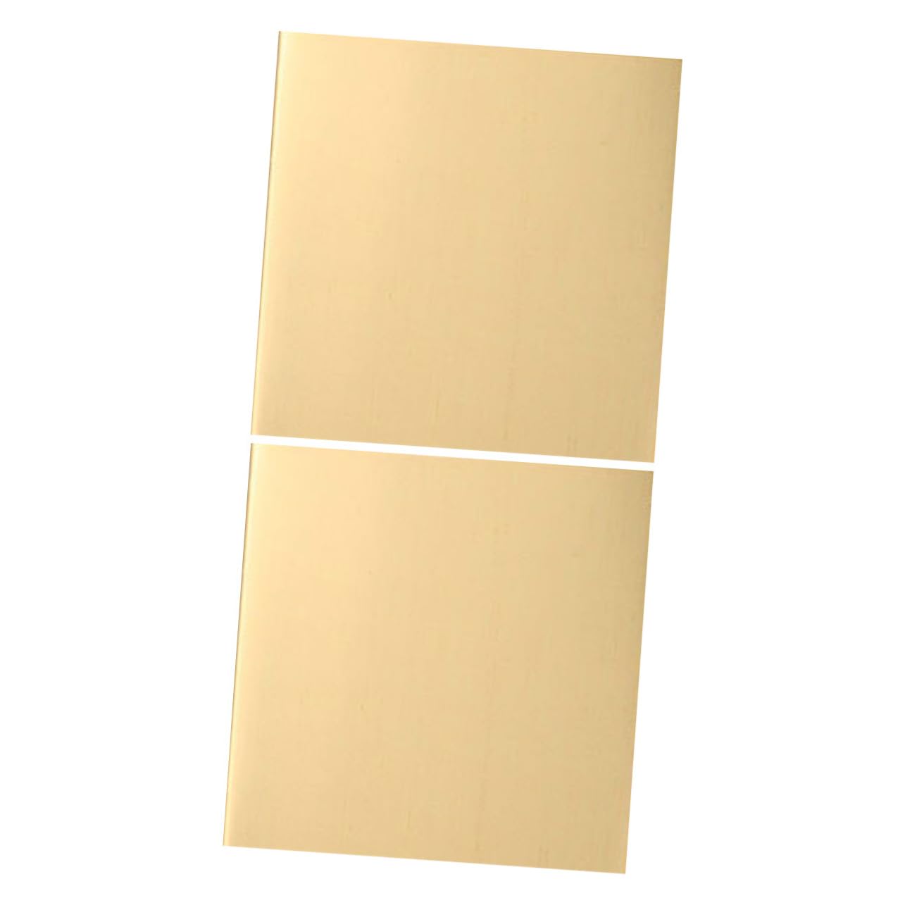 TIDTALEO Brass Sheet Metal Sheets 2pcs Square Brass Plates for DIY Jewelry Crafts and Metalworking Projects