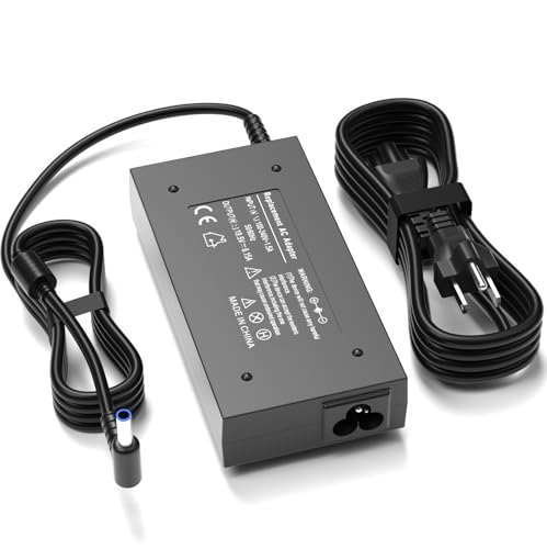 Image of 120W Charger Compatible with HP 710415-001 L41856-001 G5 5TW10UT 5TW10AA 5TW10UT#ABA Universal Dock G2 5TW13AA Envy 15 17 Series Omen 15-5000 5100 5200 USB-C Power Supply Adapter Cord