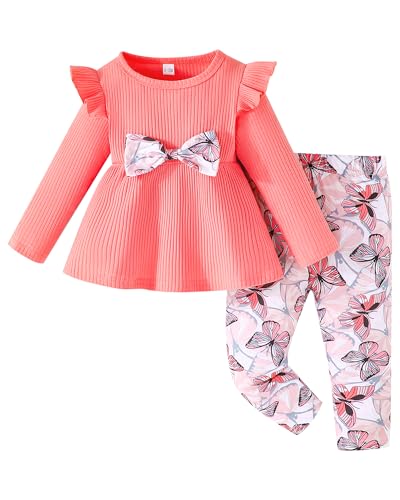 Jecson Toddler Baby Girl Outfit Set (6M-4Y)