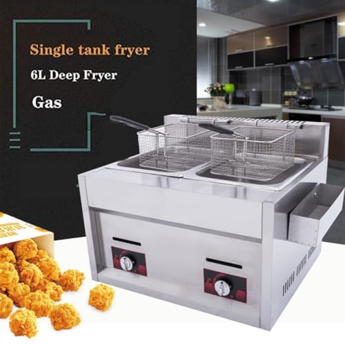 Friteuse gaz naturel avec couvercles pour cuisson rapide et efficace - 3