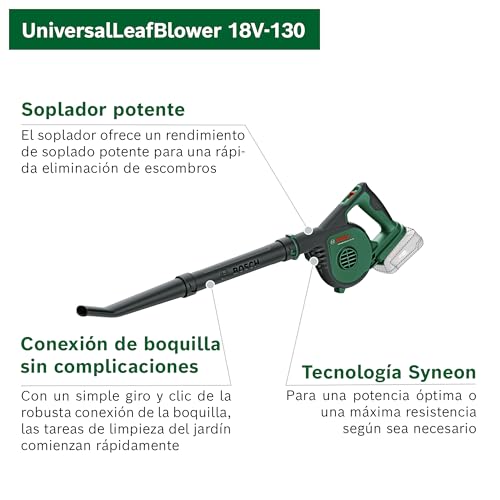 Miniatura 3 de Bosch soplador de Hojas a batería UniversalLeafBlower 18V-130